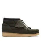 NEW MEN CLARKS ORIGINAL WALLABEE QUILTED NYLON LIMITED EDITION KHAKI GREEN SHOES