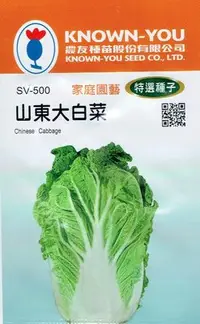 在飛比找Yahoo!奇摩拍賣優惠-四季園 山東大白菜(Chinese Cabbage) sv-