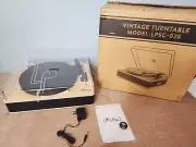 LP&No.1 Record Player 3-Speed Belt-Drive Turntable Vinyl Wireless LPSC-026