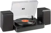 [Audizio] RP330 Vinyl Record Player Set W/ 50W Speakers Bluetooth Turntable Black