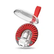 3-in-1 Spring USB Cable for iPhone/Type-C/Android Fast Charging Data Transmission with Box red