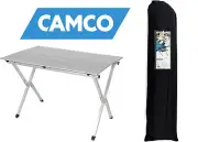 Camco 51892 Aluminum Roll-Up Campsite Table with Carrying Bag New Free Shipping