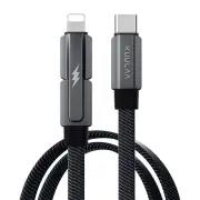 KUULAA KL-X72 PD60W USB-C to USB-C/iP Cable Fast Charging Data Transmission Copper Core Line 1M/2M Long for iPhone 15 14