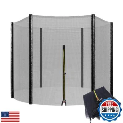 SUOGROLI Trampoline Safety Net, Ø 4/4.6/6/8/10/12/13/14/16FT Garden Trampolin