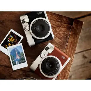 【FUJIFILM 富士】instax mini 90 經典復古拍立得(即可拍 經典黑 相機 復古 空白底片 微距 長曝 自拍)