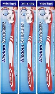 3X Wisdom Smokers Extra Hard Brush Toothbrush (Previously Addis) by Wisdom