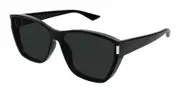 Saint Laurent SL 758/F Asian Fit 001 Men's Sunglasses Black Size 63