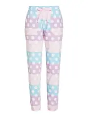 NEW PETER ALEXANDER WOMENS LARGE SPOTS PJ PANTS $69.95 SIZE XS PINK PURPLE BLUE