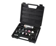Air Die Grinder Pneumatic Rotary Tool Set With Grinding Heads And Wrench Accessories