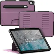 [ZUGU CASE] for iPad Air 11 (M3 2025 / M2 2024) iPad Air 5&4 10.9 inch (2022/2020) Protective Cover, Wireless Apple Pencil Charging, Convenient 8-Angle Magnetic Stand & Auto Sleep/Wake [Berry Purple]
