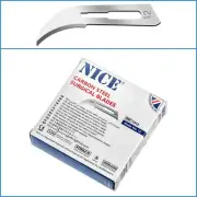 100pcs No. 12 Sterile Carbon Steel Surgical Scalpel Butter Blade Dermaplaning