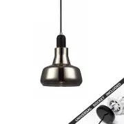 Snap Lighting Penola Black Glass Downlight to Pendant Light Conversion Kit