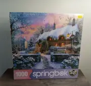 Springbok 1000 Piece Puzzle Unopened Christmas Cottage