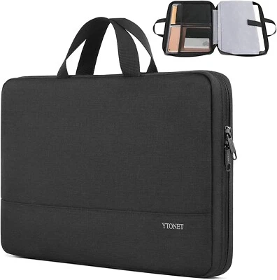 Ytonet Laptop Case 15.6 Inch, Water Resistant Laptop Bag Sleeve for Men Women Sl
