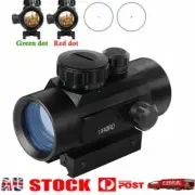 1x40rd Red/Green Dot Laser Sight Scope for Hunting Airsoft Gun Rifle Rail Mount.