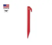 SINGLE 9" ABS Plastic Tent Stake 3-Sided Anchor w/ Eyelet & Hook for Tying Off