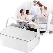 Diabetic Cooler Portable Insulin Cooler Case Large Medication Refrigerator Large Capacity Fridge Medical Travel Insulated Case with Alarm System 2-8℃ Battery Powered