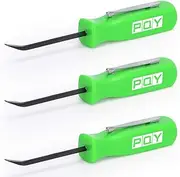 PQY Mini Pocket Pry Bar with Pocket Clip 4.5" Length 3pcs (Green)