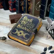 Book Of Shadows leather Notebook Grimoire Leather Journal Magical Spell notebook