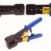 EZ-RJ45 Cat5e Cat6 Connector Crimping Tool End Pass Through Crimp Cutter RJ11
