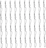 80pcs Fishing Swivel Pin Connectors for Lure Twist Reduction Fishing Accessories