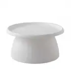 ArtissIn Coffee Table Mushroom Nordic Round Large Side Table 70CM White