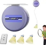 Automatic Rebound Badminton Trainer, Badminton Solo Training Tool, Adjustable Badminton Solo Training Tool, Badminton Trainer Device for Women Men