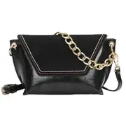 Casual PU Shoulder Bag Ladies Handbag Messenger Bag (Black)