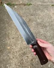 Viking Long seax Handmade Long seax knife, hand forged Viking knife,fixed blade