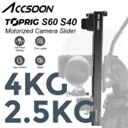 US Accsoon TOPRIG S40 S60 Motorized Camera Slider Rail 120° Panorama APP Control