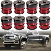HY-SPEED Red 8 Pack Silicone Body Mount Kit Compatible with 2008-2016 F250 F350 Crew Cab Superior Silicone Cab Mount Bushings Improve Bumpy Ride Durable Components Outperforms OEM and PU Mounts