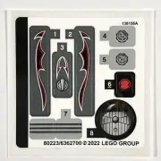 LEGO STICKER SHEET 42132 Motorcycle Technic Stickers Decals