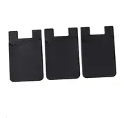 Gadpiparty 3Pcs Adhesive Phone Wallet Holder Rose Red Cell Phone Pouch for Id Credit Cards Design for Easy Carrying and Convenience