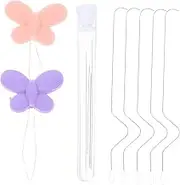 Angoily Beading Embroidery Needles Jewelry Making Tools for Bead Threading Metal Beading Needles for DIY Stringing and Crafting Random Color