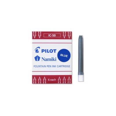 Fountain Pen, Pilot IC-50, Ink Cartridges, Blue/Black Color, For Pen Refill