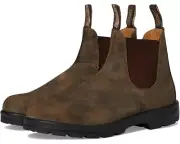 Blundstone 585 Boots Men's 10 Rustic Brown Leather Ankle Pull On Chelsea KHD1370
