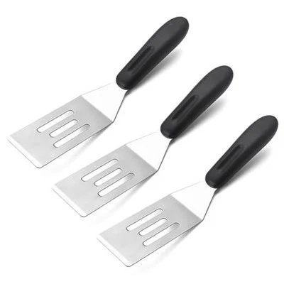 Pieces Small Metal Spatula Set, Mini Stainless Steel Serving Spatulas for 3