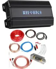Hifonics ZD-1350.4D 1350 Watt RMS Class-D 4-Channel Car Amplifier + 0 Gauge Amp