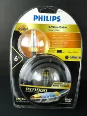 Philips S Video Cable 24k Gold Plated Connector 6 Ft Video Source To TV