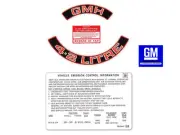 Holden HZ WB VB V8 Engine Decals -4.2 LITRE GMH- Air Cleaner +Beware +Emission