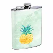 Pineapple Em2 Flask 8oz Stainless Steel Hip Drinking Whiskey