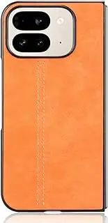 [HWPIVOX] Phone Case for Google Pixel 9 Pro Fold 5G, Case for Google Pixel 9 Pro Fold 5G Cow-Like PU Leather Style Protector Cover, Non-Slip Shockproof Cover for Google Pixel 9 Pro Fold 5G Case