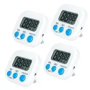 - Kitchen Timer with Big Digital Numbers and Loud Alarm - Kitchen Pack of 4