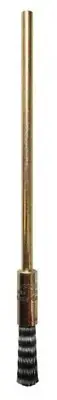 Josco FLAT END CRIMPED BRUSH 8mm Diameter, 6x125mm Spindle,Tin Coated Steel Wire