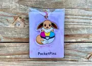 Pride Eevee Pansexual Pan LGBT+ - 2 Inch Acrylic Keychain Charm