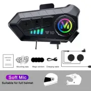 Motorcycle Bluetooth Headset Speaker Waterproof 5.3 Bluetooth Helmet Headphone