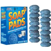 20 PK Steel Wool Soap Pads - Kosher for Passover - Metal Scouring Cleaning Pa...