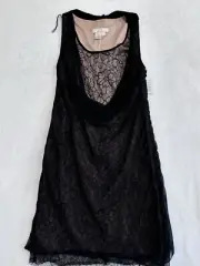 NWT Aidan Mattox 100% Silk Elegant Dress, Size 6, Black, 10TH3J498
