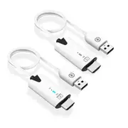 Wireless HDMI Transmitter and Receiver, 1080P Wireless HDMI Extender 165FT Range, Plug and Play