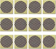JHZABPO Brown Honeycomb Match Striker Paper, Adhesive Backed, 24mm Round, Pack of 12